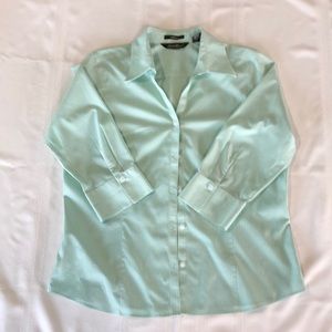 3/4 length button down